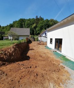 Natursteinmauer aus Muschelkalk