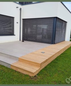 Kleines Upgrade einer verwitterten Holzterrasse